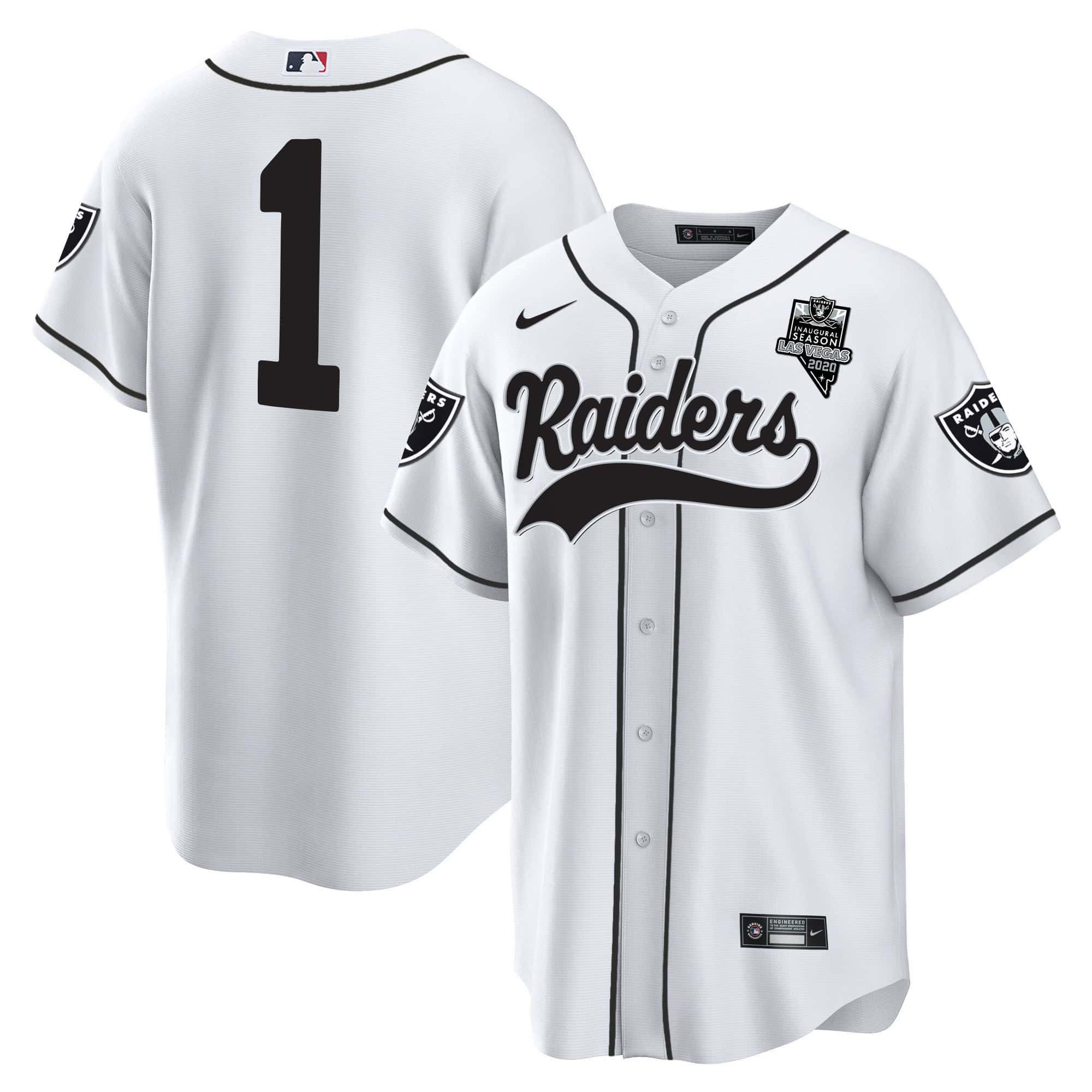 Men Oakland Raiders #1 No Name White 2024 Nike Vapor Baseball NFL Jersey->indianapolis colts->NFL Jersey